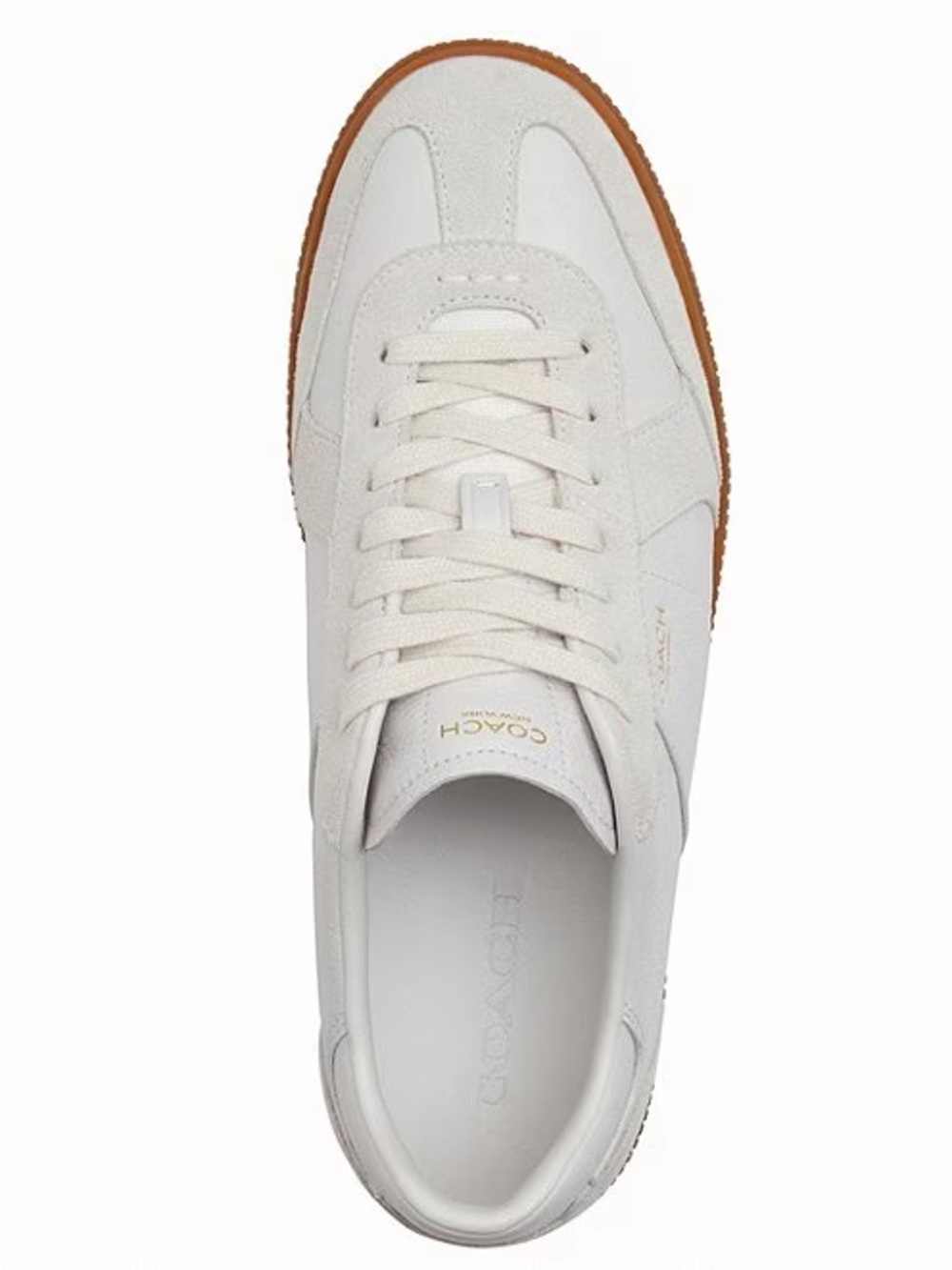 Coach women’s off white soft leather sneaker shoes 8.5